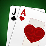 blackjack wins - ass and jack cards