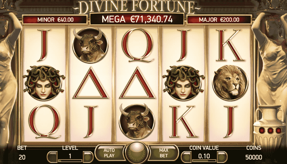 divine fortune slot game play