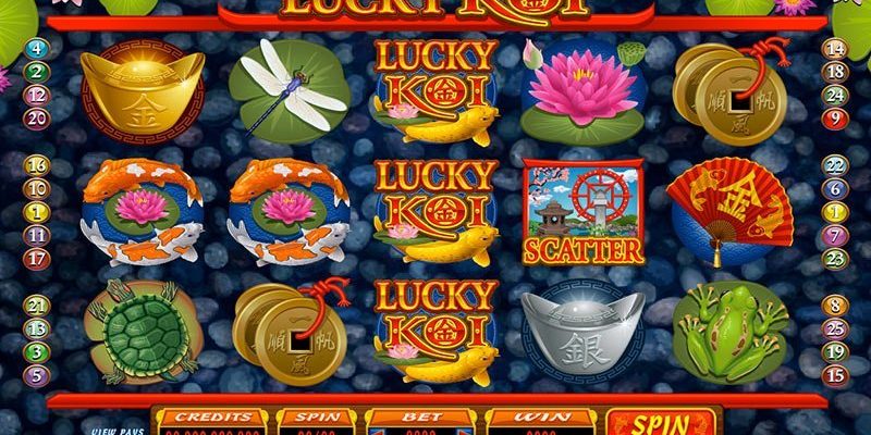 lucky koi slot game play