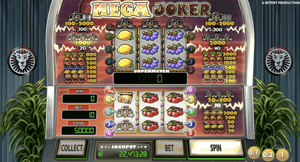 mega joker slot view