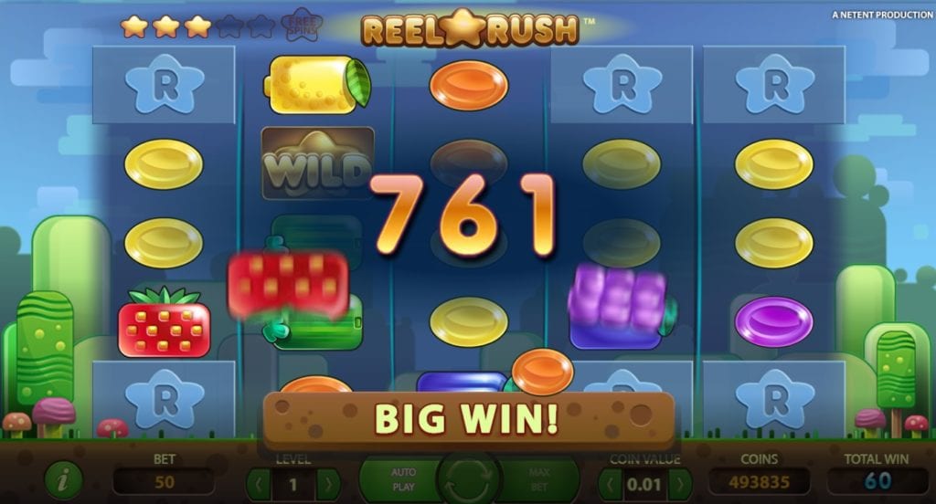 reel rush slot online gameplay