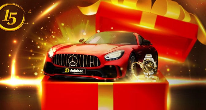 dafabet 15 years birthday promo luxury car