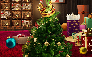 royal panda christmas tree and calender