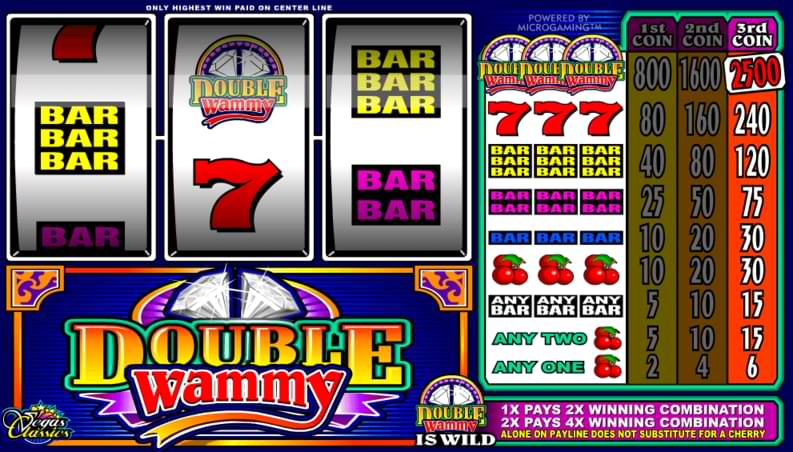 Micrograming's double wammy classic slot