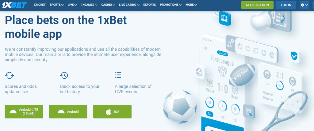 Free 1xBet app