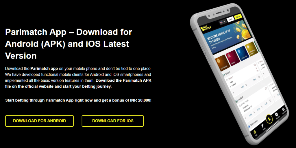 Parimatch app download