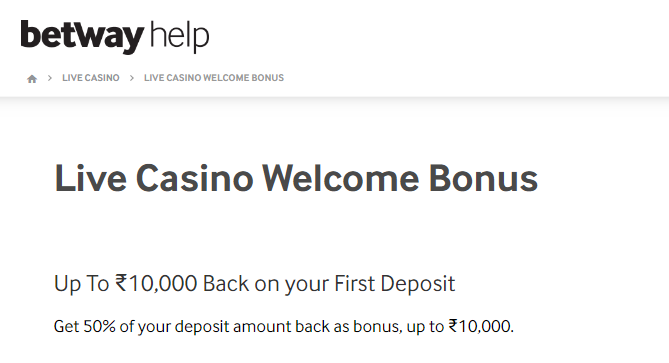 Betway Casino Bonus